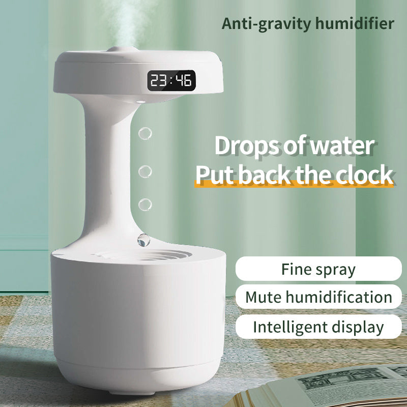 Anti-Gravity Humidifier, With Clock