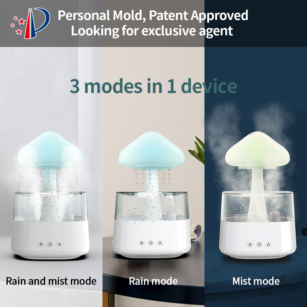 Rain Mushroom Humidifier, Rain Cloud Humidifier